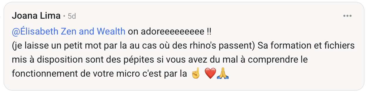 Avis d’une cliente de Maîtriser sa micro