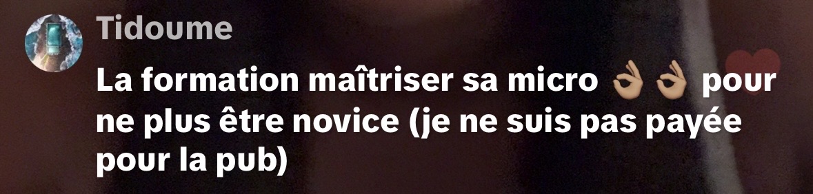 Avis d’une cliente de Maîtriser sa micro